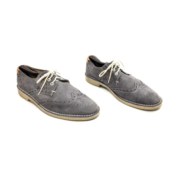 - SOLD - Ted Baker London Gray Suede Brogues - Picture 4 of 8